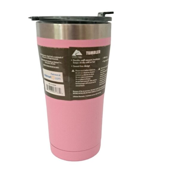 Ozark Trail Pink 20-Ounce Tumbler. BPA  Free. Double Wall Vacuum Insulated - Picture 2 of 5